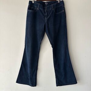 Abercrombie & Fitch Women’s Corduroy Flare Pants Navy | Size 8 | Casual Y2K